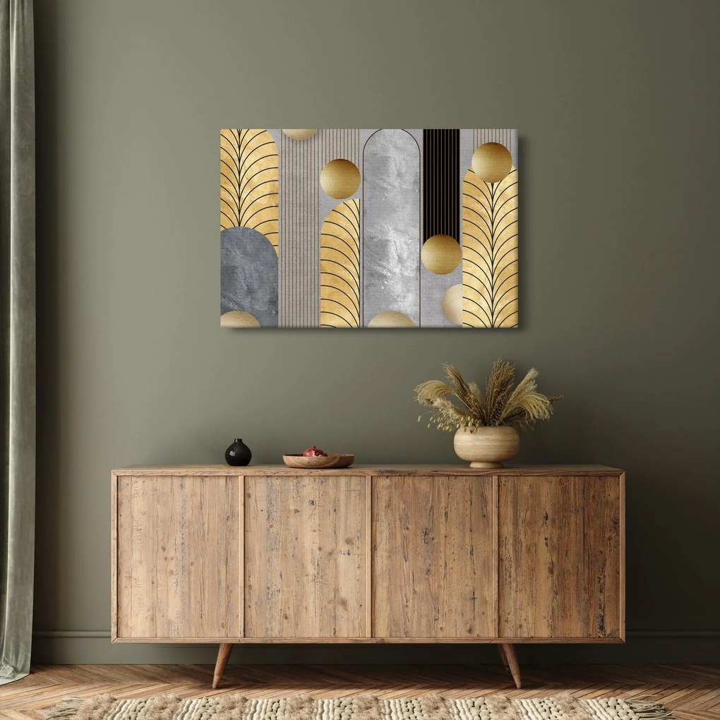 Tablou - Decorațiuni de aur (90x60 cm)