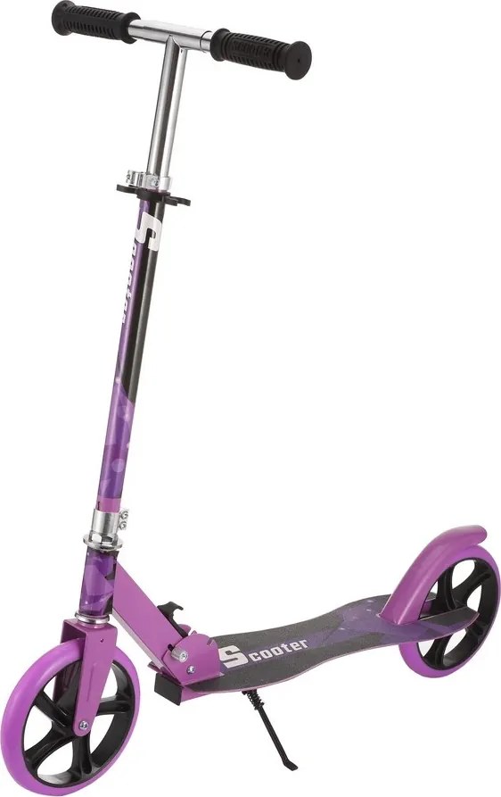 Trotineta copii si adolescenti NOVOKIDS™ Storm EVO PRO, Maxim 100 kg, Functie Super Brake, Maner reglabil pe inaltime, Diametru roata 200 mm, Mov