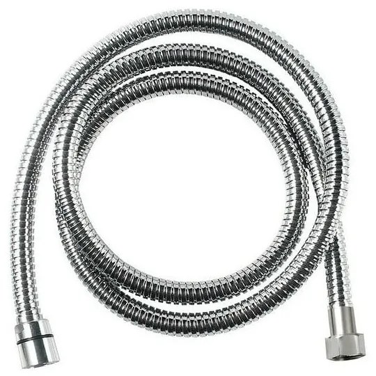 Furtun de duș argintiu lucios din oțel inoxidabil Powerflex – Sapho