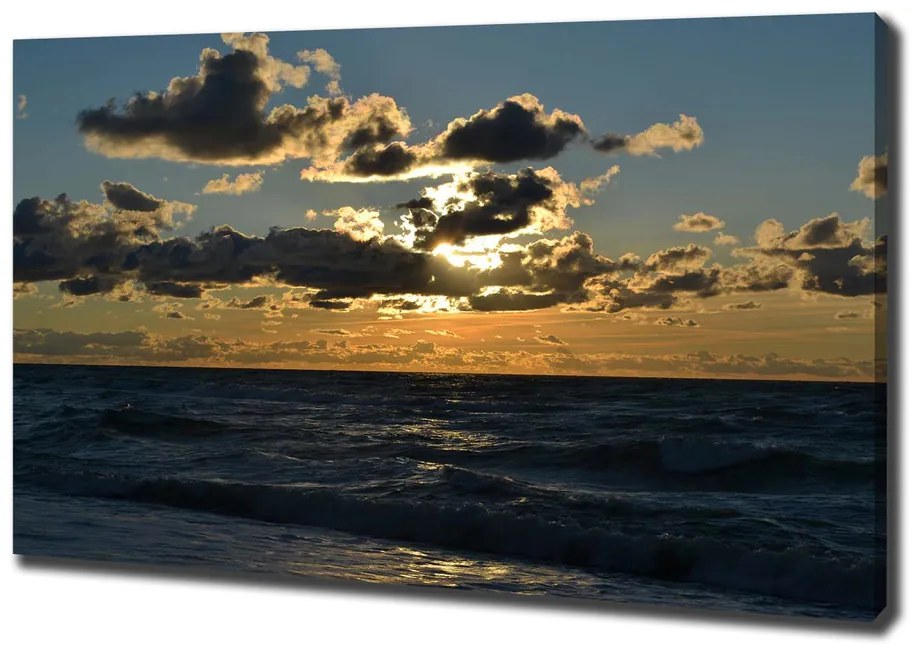 Print pe canvas Apus de soare peste mare
