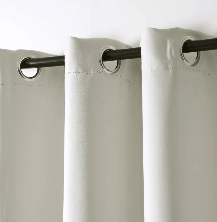 Perdea alb-crem OXFORD 140x250 cm Agatat: Inele metalice