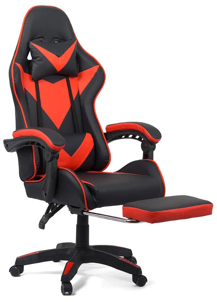 Scaun gaming OFF 299 rosu cu negru