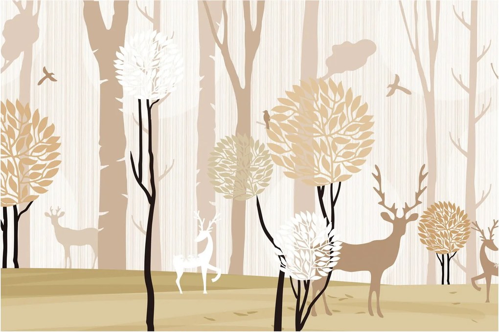 Tablou - Pădure ilustrată (90x60 cm)