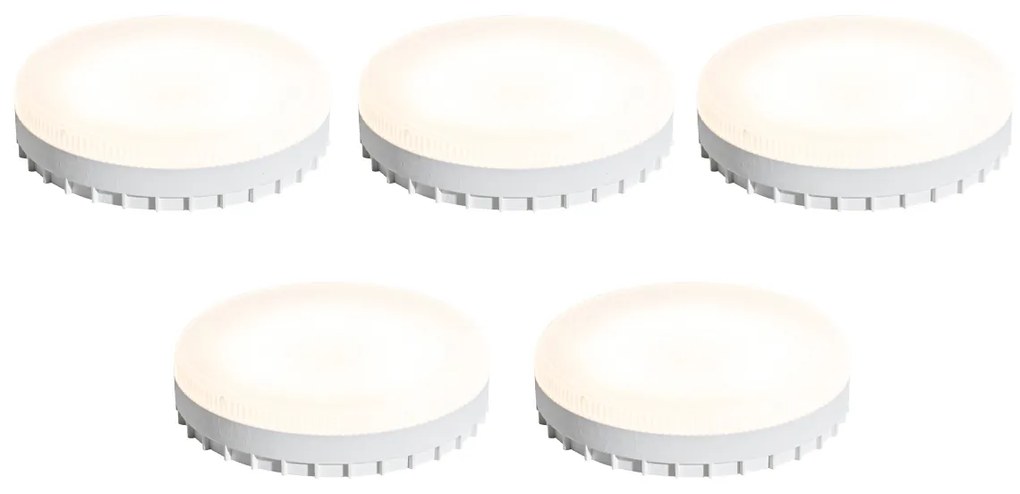 Set de 5 becuri LED GX53 reglabile în 3 trepte 9W 900 lm 3000K