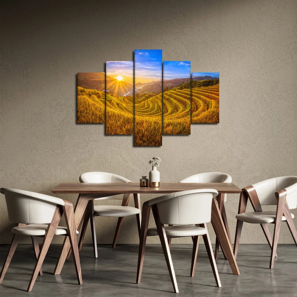 Tablou - Terasele de orez din Vietnam (150x105 cm)