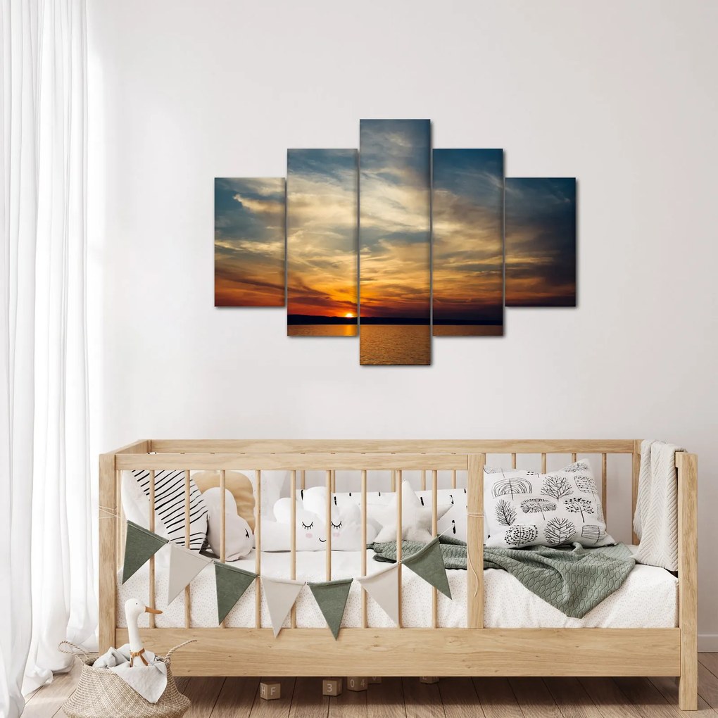 Tablou cu apus de soare (150x105 cm)