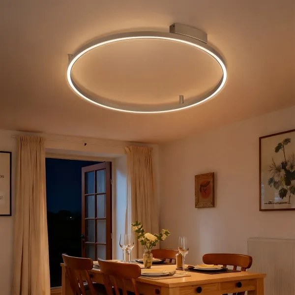 Brilagi - Corp de iluminat LED dimabil PORTOFINO LED/60W/230V Ø 80 cm bej + telecomandă