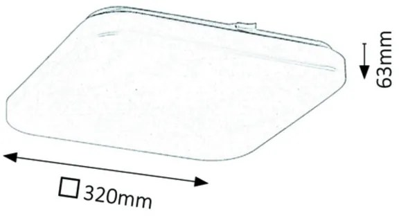 Rabalux 3344 - Plafonieră LED ROB LED/32W/230V