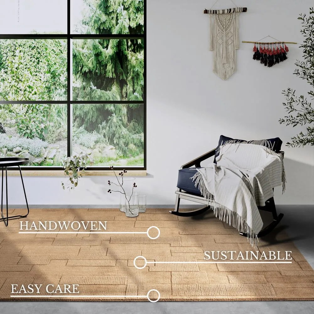 Covor bej țesut manual din lână 120x170 cm Wilhelmine – Villeroy&amp;Boch