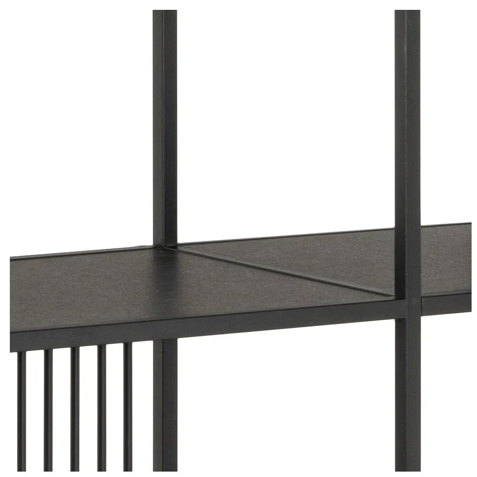 Bibliotecă neagră 120x185x35 cm Strington – Actona