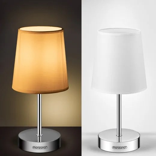 Deuba Lampa de masa Lumiere 32x13x13cm - alba