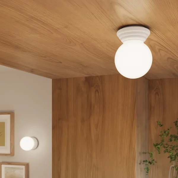 Sollux SL.1904 - Plafonieră pentru baie ZORI 1xG9/8W/230V, diam. 12 cm, IP44, albă