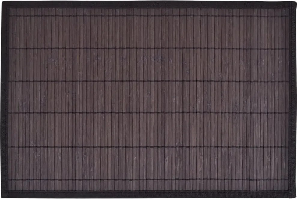 vidaXL Naproane din bambus, 6 buc, maro închis, 30 x 45 cm