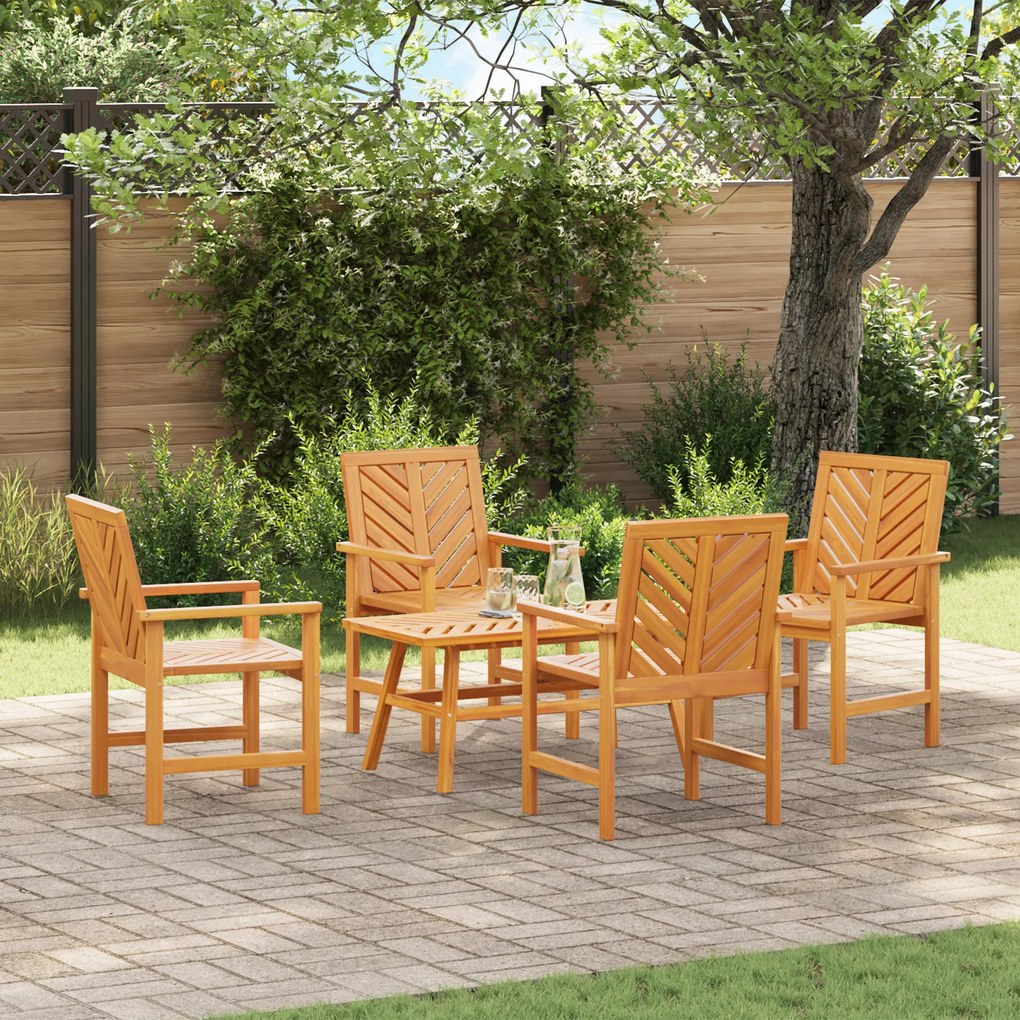 vidaXL Set lounge pentru grădină din lemn masiv de acacia