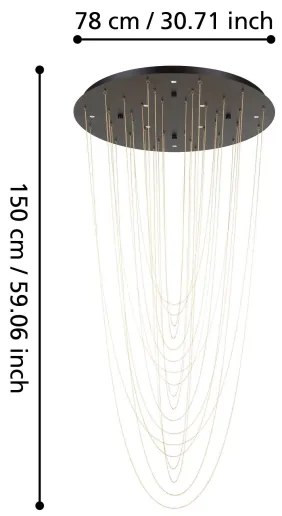 Plafonieră LED dimbilă Eglo 390355 TREPUCO 8xLED/4,2W/230V 3000K