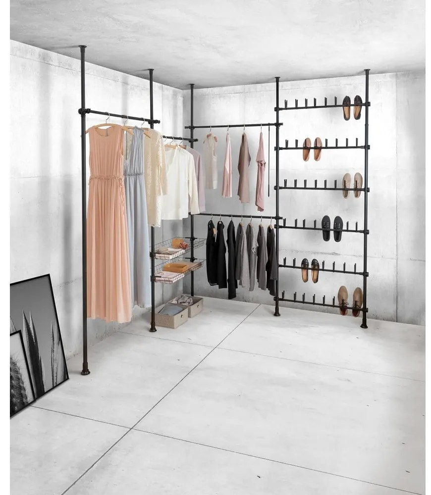 Pantofar negru telescopic din metal Herkules – Wenko