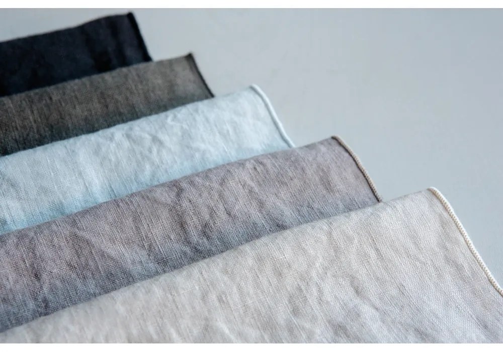 Șervețel din in Blomus, 42 x 42 cm, negru