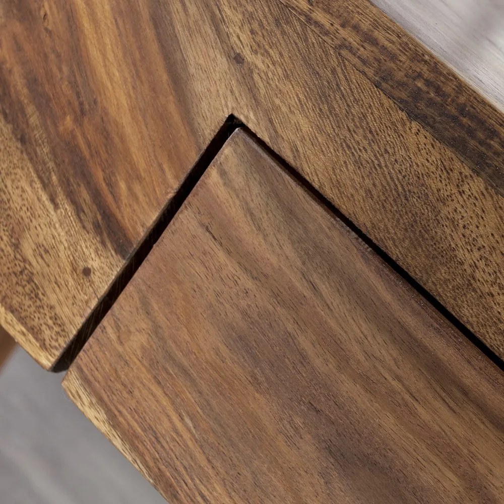 Birou cu sertar din lemn de trandafir Makassar 100cm Sheesham