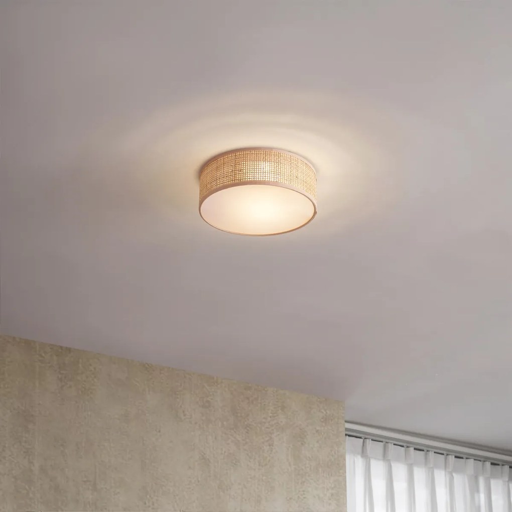 Plafonieră orientală din ratan 30cm - Trammy