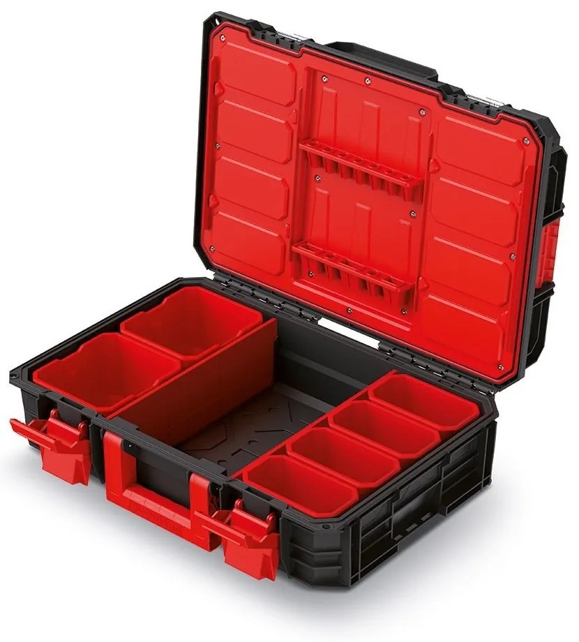 Cutie de scule A, 19,4 cm, organizator, negru