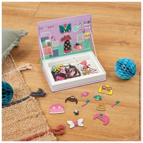 Janod - Set interactiv magnetic MAGNETIBOOK fetiță