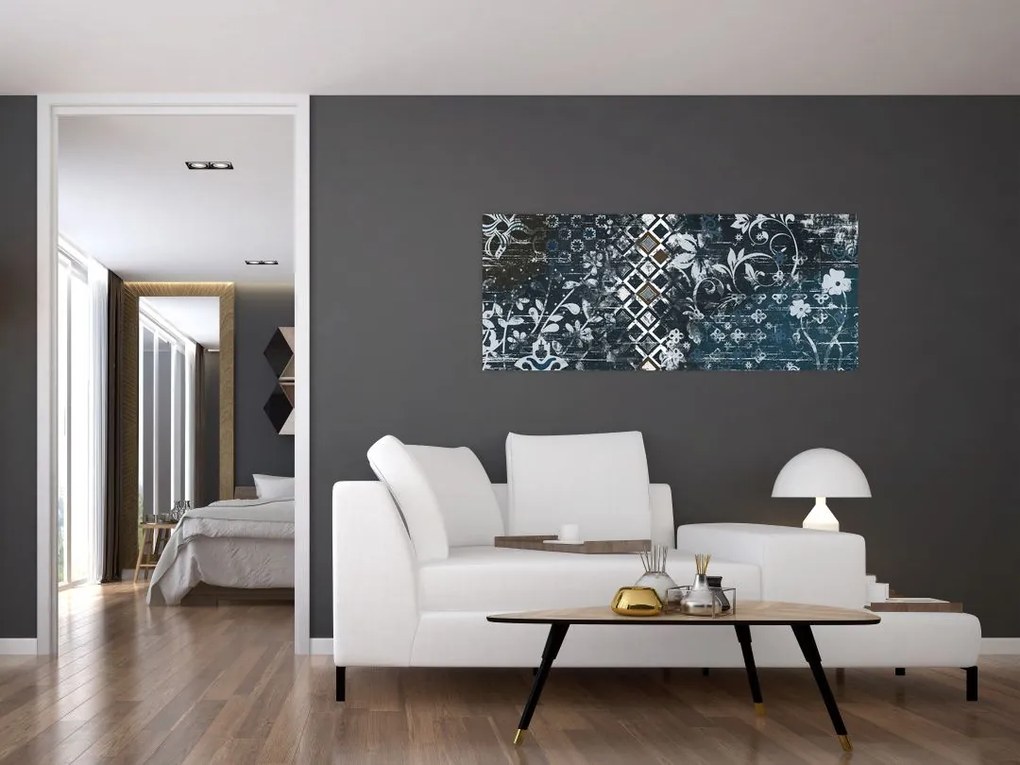 Tablou - Decorațiuni flori (120x50 cm)