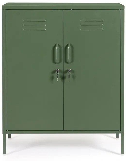 Comoda cu doua usi, verde, 40x80x101.5 cm, Cambridge, Yes