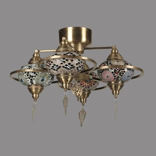 Lustră aplicată YENI 4xE27/40W/230V alamă