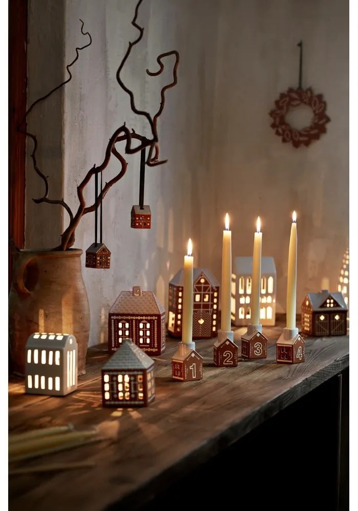 Sfeșnic pentru advent din ceramică Gingerbread – Kähler Design