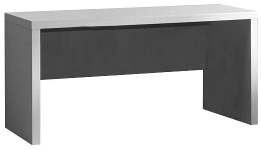 Set Mobilier Cameră Lara pentru Copii/Tineri, Pat 90x200 cm, Sertar Pat, Noptieră, Dulap 2 Uși, Birou, Trolley Birou și Polițe Perete, Alb – Vipack
