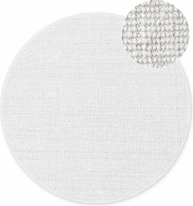 Covor gri deschis reversibil/țesut manual rotund din iută ø 160 cm Bouclé Jaipur – Hanse Home