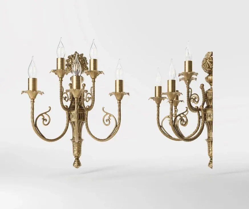 Aplica din alama masiva stilul fastuos Ludovic al XV-lea