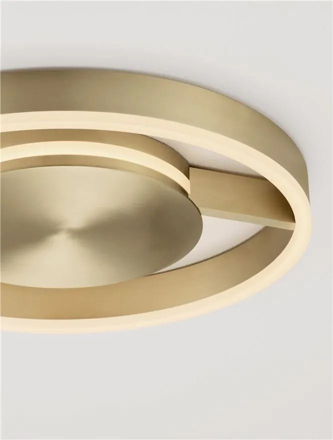 Lustra circulara aluminiu bronze LED CCT SIENA 40cm