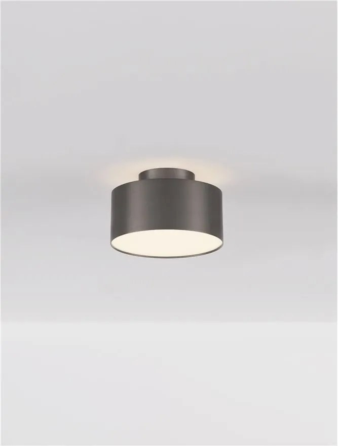 Spot LED aplicat diametru 14cm OZEN nickel negru, NVL-9695173
