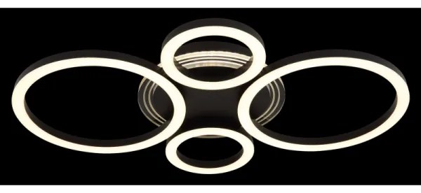 Plafonieră LED Globo 48039-40 LORETTA LED/40W/230V d. 35,5x53 cm negru