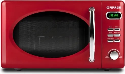 G3Ferrari G1015502 - Cuptor cu microunde cu grill, 1150 W/230 V, 20 l, roșu