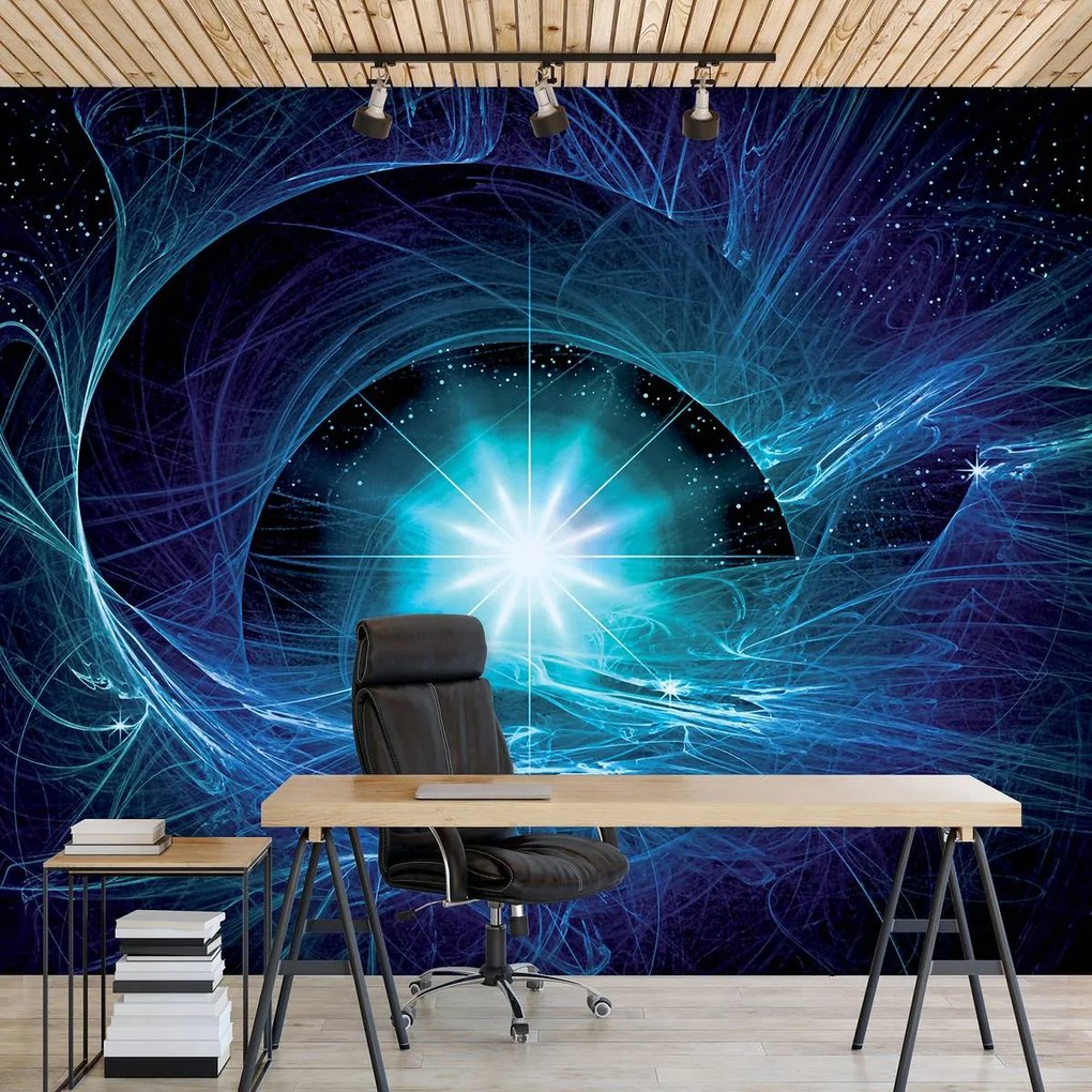 Fototapet - Supernova albastră abstractă (254x184 cm)