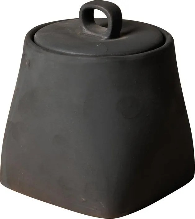 Borcan din lut, lucrat manual, H12.5cm, Aztec