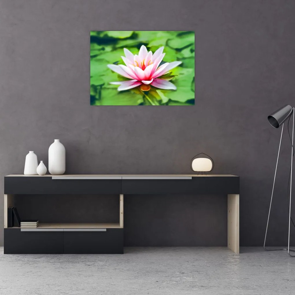 Tablou - Nuferi pe apă (70x50 cm)