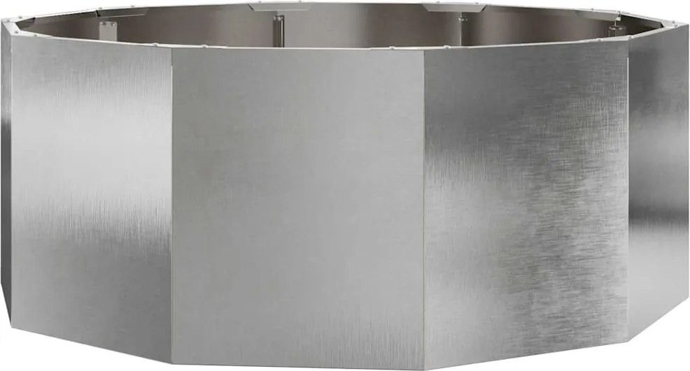 vidaXL Jardinieră Argintiu 90 x 90 x 35 cm Oţel inoxidabil