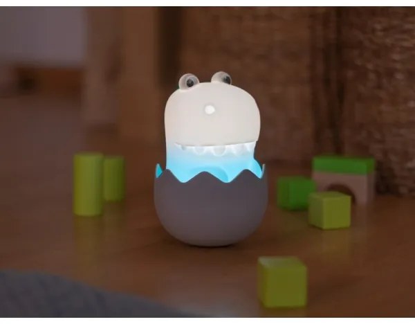 Lampă LED RGB tactilă reîncărcabilă dimabilă pentru copii MegaLight DIGGY DINO LED/5V