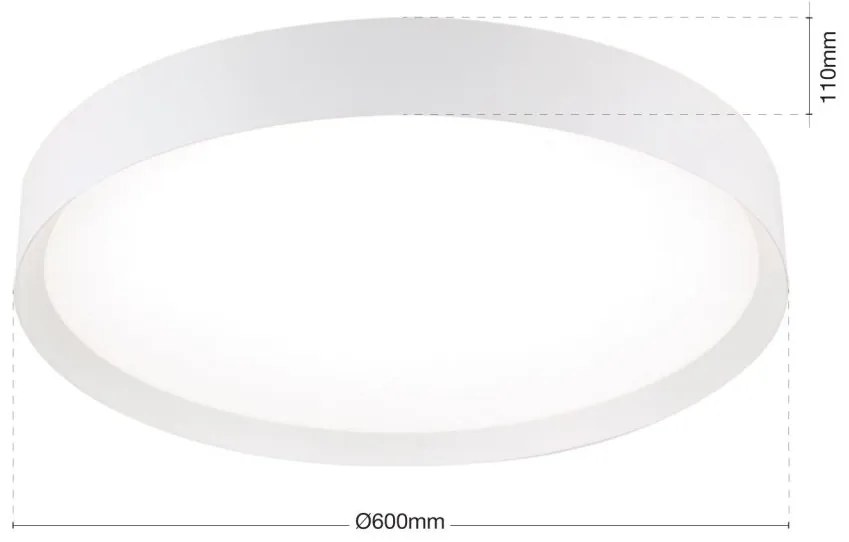 Plafoniera LED iluminat ambiental VARIO D-60cm