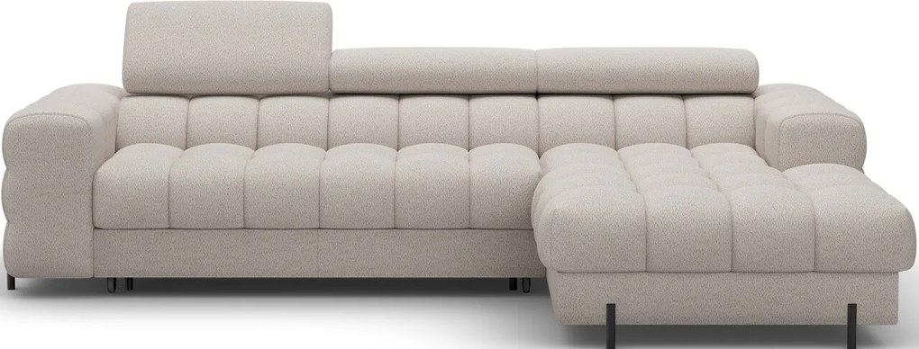 Coltar extensibil dreapta 3 locuri ELTAP, RT-18ROY, Felro, 285x181x93 cm, lemn/poliester, bej