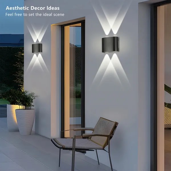 Brilagi - Aplica de exterior FLAREBOX LED/4W/230V neagră IP65