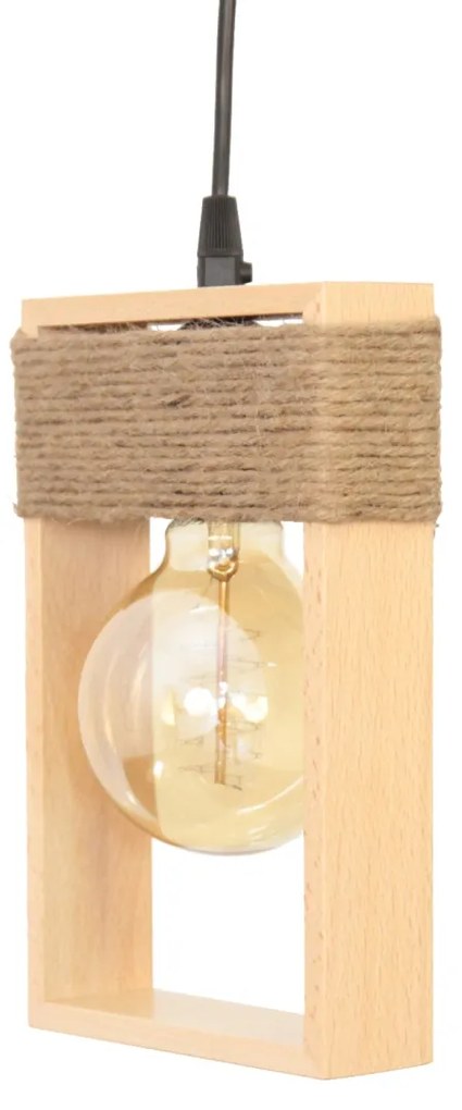Pendul rustic fabricat manual din lemn Rodos