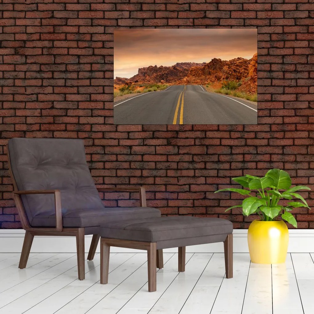 Tablou cu drum și piere (90x60 cm)