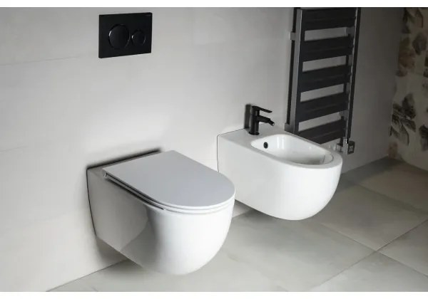 Bruckner - WC suspendat Vortex Rimless FULDA ceramică/alb