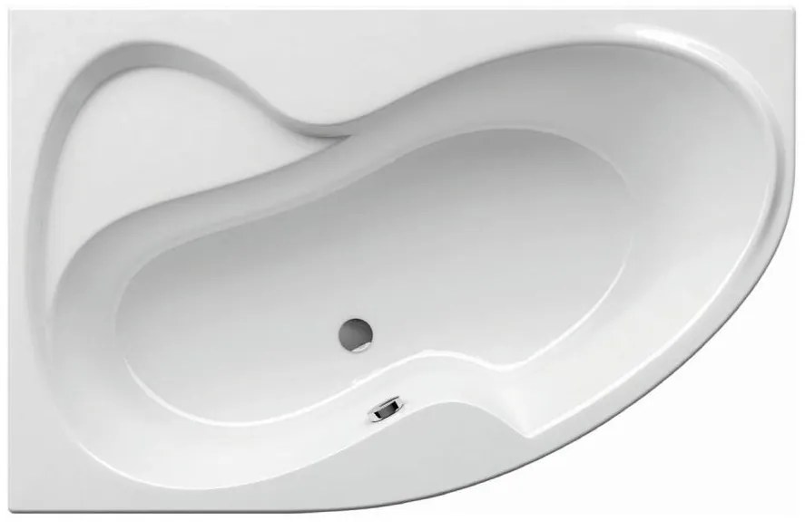 Cadă de colț ROSA 160 x 105 cm, acrilic, alb — Ravak CM21000000