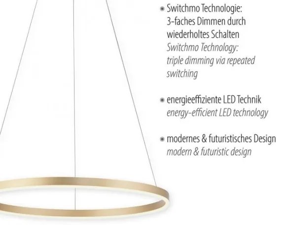 Lustră LED pe cablu dimabilă RITUS LED/28W/230V Leuchten Direkt 15394-60