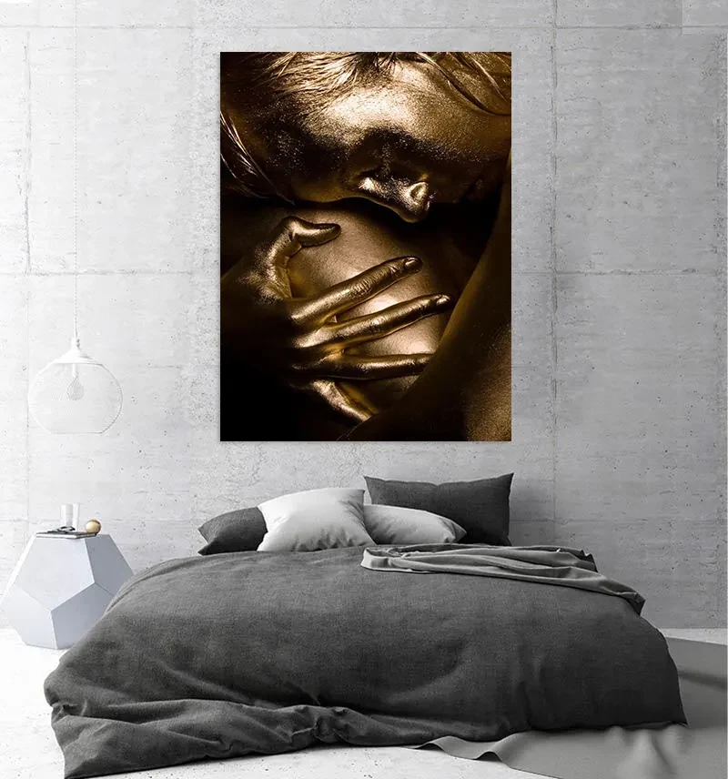 Tablou canvas Gold Sadness 60x40 cm
